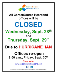 Office Closure: Hurricane Ian