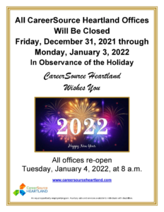 Office Closure New Years