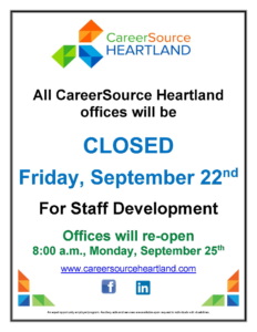 Office Closure: Staff Development
